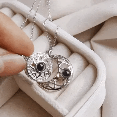 Collar de pareja Sol y Luna